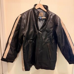 GAP Black and Tan Bomber Jacket